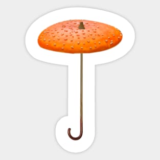 Mushroom-umbrella Sticker